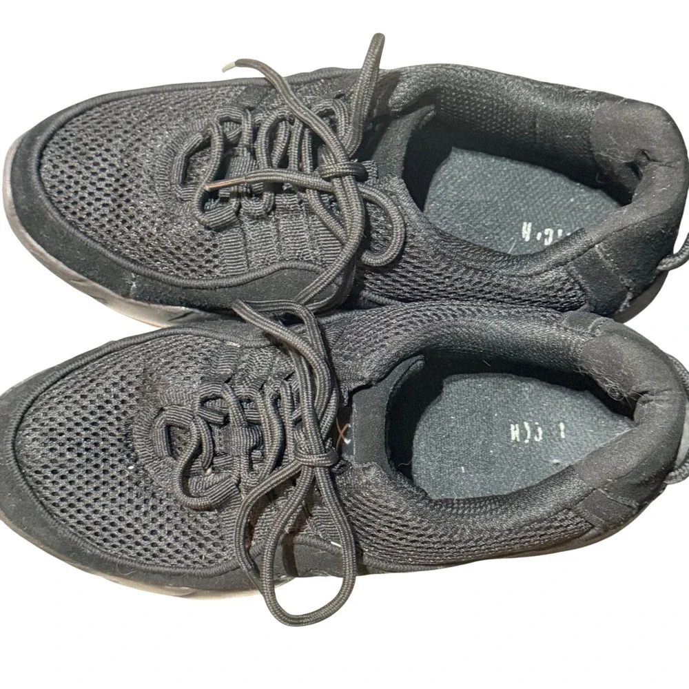 Bloch Dance Sneaker Womens 9 Black Mesh Suede Split Sole Air Cushion Jazz HipHop